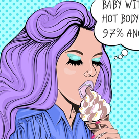 Картинка для принта. 97% angel