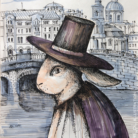 Кролик в Петербурге