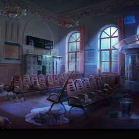 локация зал ожидания