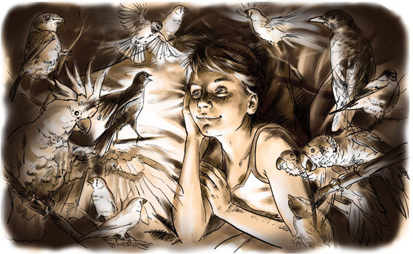 к рассказу В.Драгунского «Белые амадины»