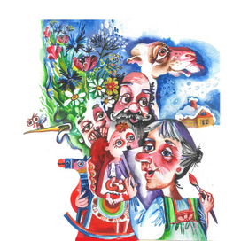 Надежда Белякова -автор и художник сказки "Бабушка-кудесница""