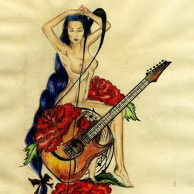 Девушка с гитарой