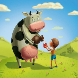 Иллюстрация на тему здорового питания.