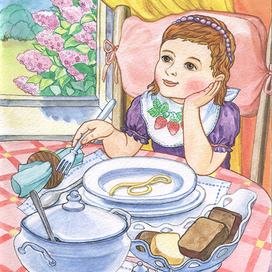 Соня за столом