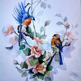 акварельная копия