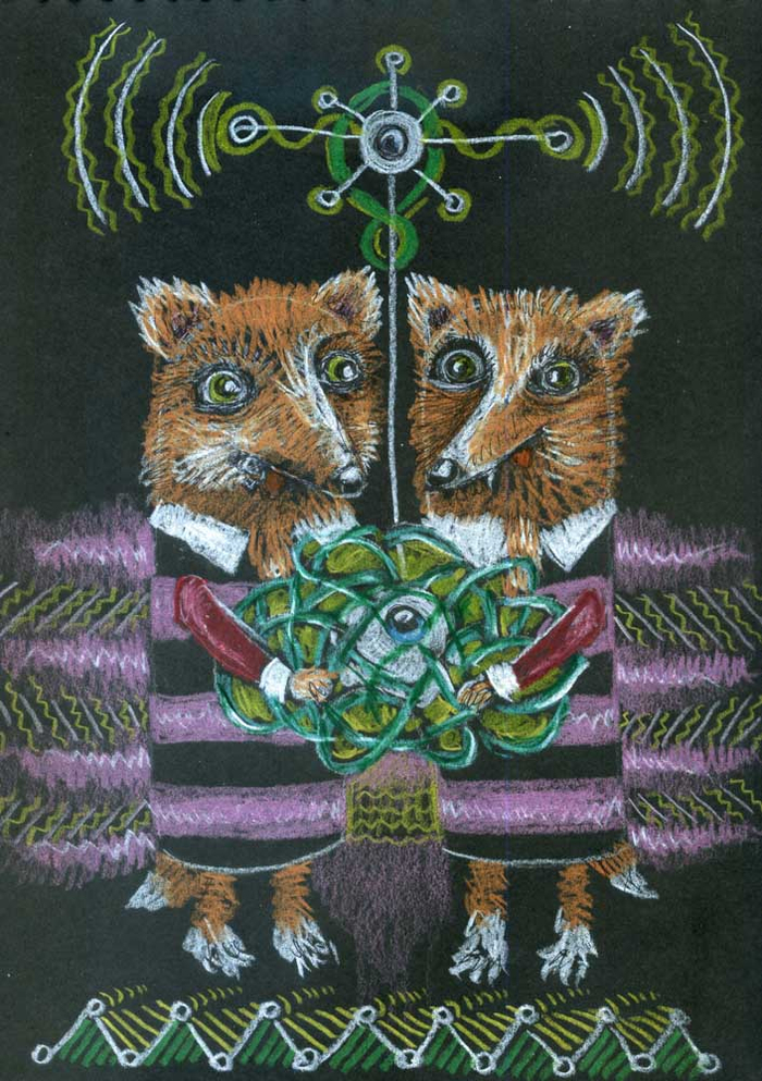 Лисички-сестрички слушают эфир