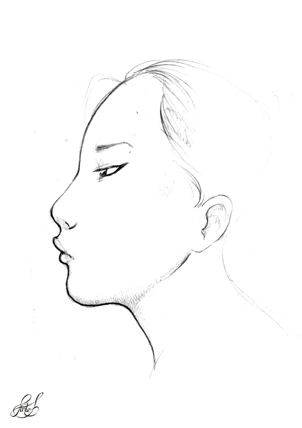 Женские профили. Китайская девочка