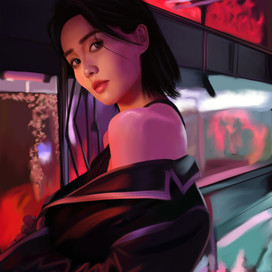 Девушка азиатка