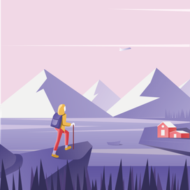 Иллюстрация для упаковки дрип-кофе