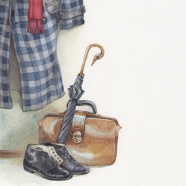 В прихожей...