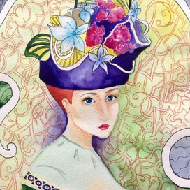 Портрет в стиле ар-нуво