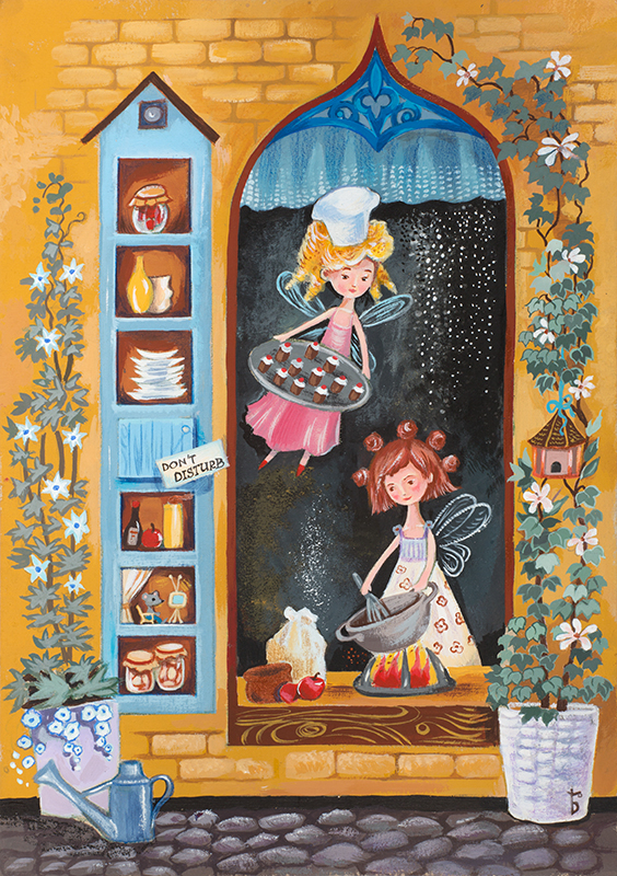 Феечки готовят кексы.