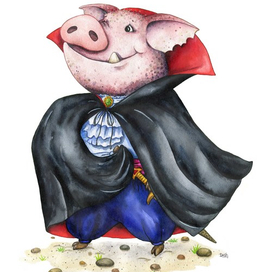 Свин в Хеллоуин