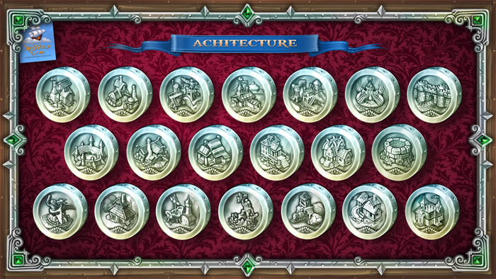 Коллекция монет - архитектура.