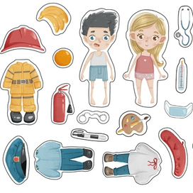 Персонажи для детской магнитной игры