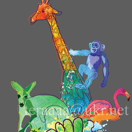 векторная иллюстрация для зоопарка