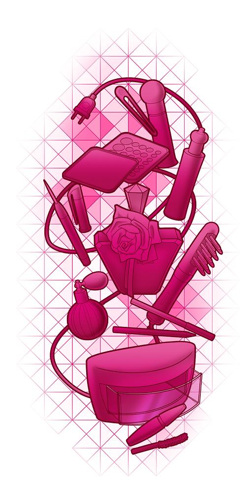 Наклейка на окно магазина косметики 1