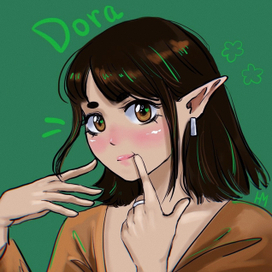 Первая попытка нарисовать кого-то в аниме стиле