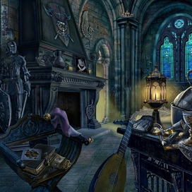 Каминный зал в замке