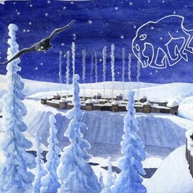 Зима (эскиз к обложке диска певицы Велеславы)