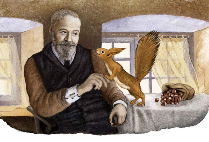 К. Коровин "Белка"