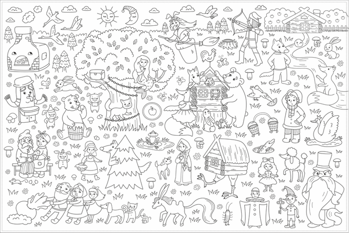 Раскраска. Сказки