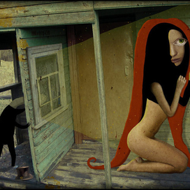 Он подсматривает!