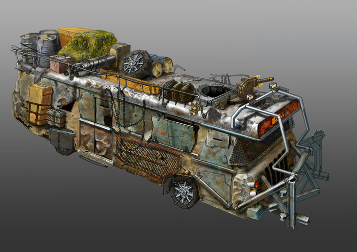 автобус беженцев