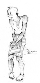 Эскиз персонажа мультфильма."Папа"