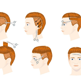 Схемы детских причёсок для журнала