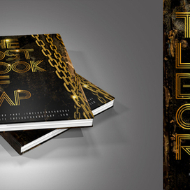 Дизайн книжной обложки. "The lost book of  RAP"