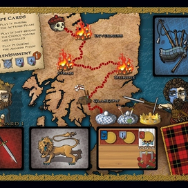 Карта Шотландии (для настольной игры)