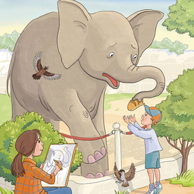 "Слон и ластик"