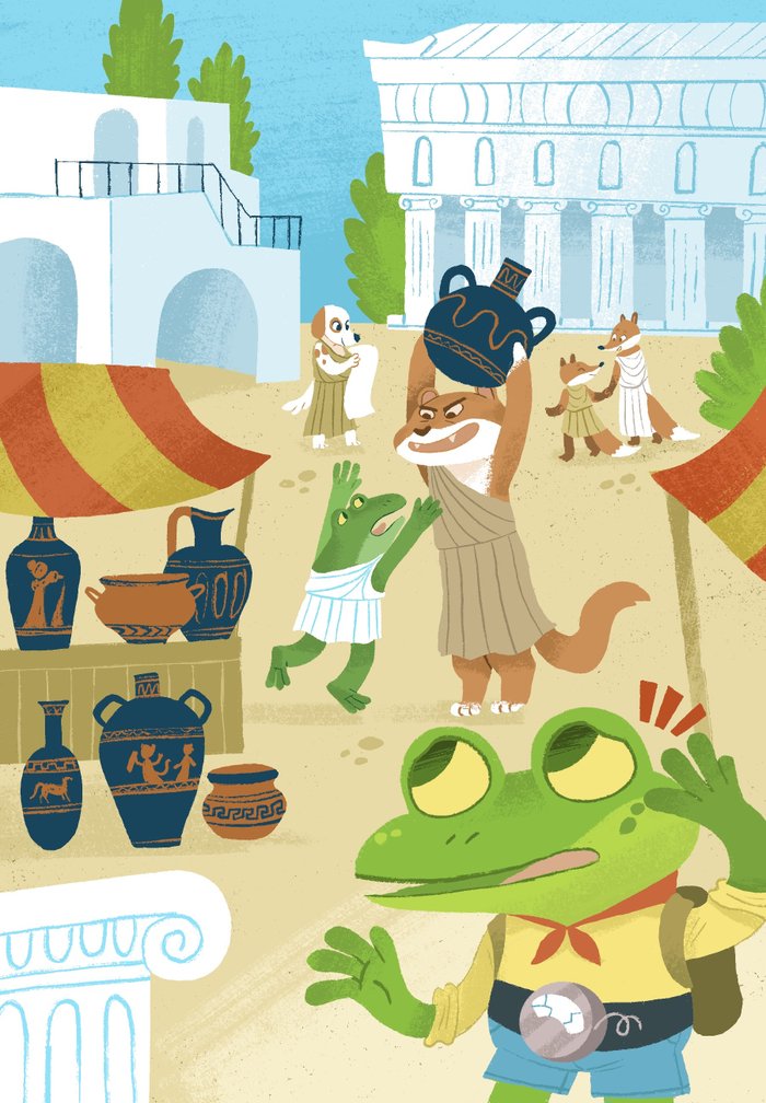 Из книжки про лягушку для британского издательства