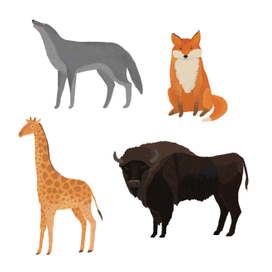 Звери для алфавита