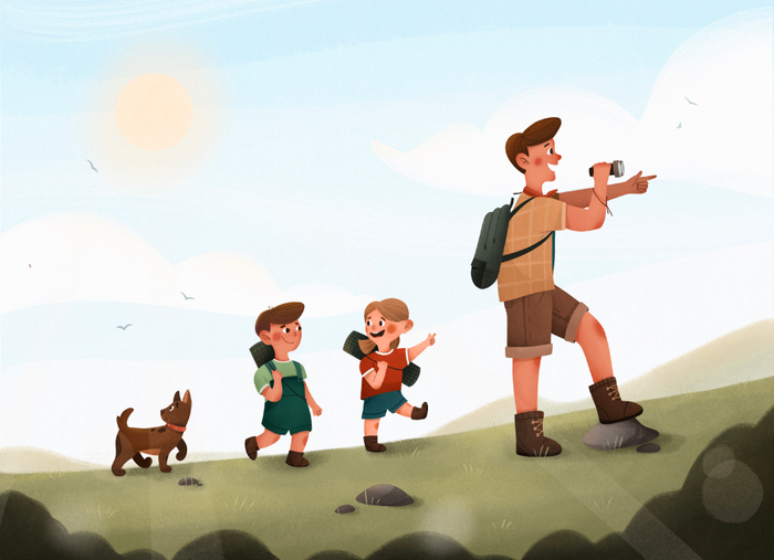 Family walk