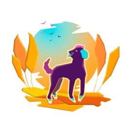 Общение пса с птицами