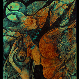 Михова Юлия "сон улитки в лунную ночь" 