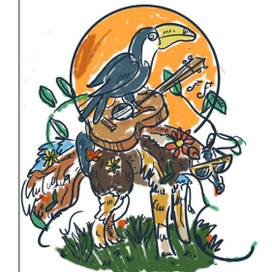 Тукан и муравьед