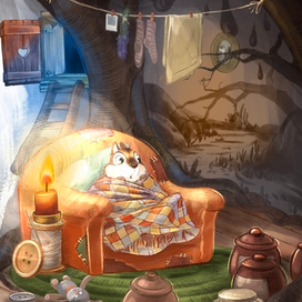 Иллюстрация к книге Анны Илюшиной "Бурундучья поэма"