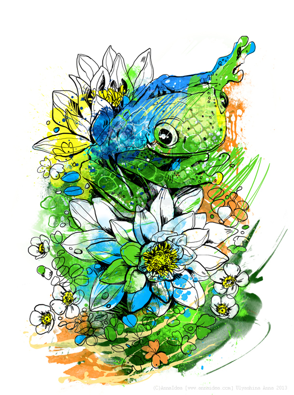 ЛЯГУШКА. Из серии "Рептилии"