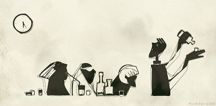 Заказал я два коктейля...