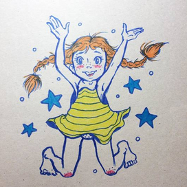 карандаш и маркеры