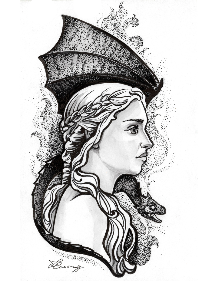 Девушка с драконом