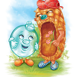 Пузырь и лапоть. Иллюстрирование карточек для детской игры