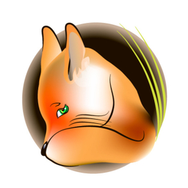 Лисичка засыпает в норе