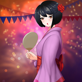 Erisa at the festival