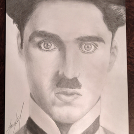 Charlie Chaplin drawing art #art 
