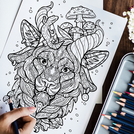 Раскраска антистресс 