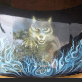 Аэрография на капоте